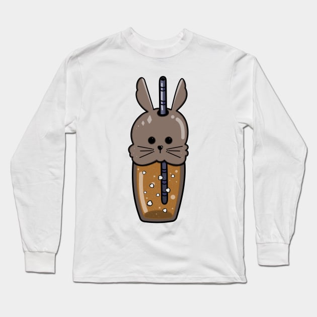 Bubble tea Long Sleeve T-Shirt by AlexViArt